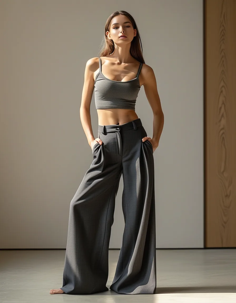 How to Wear Wide-Leg Pants When You're Petite
