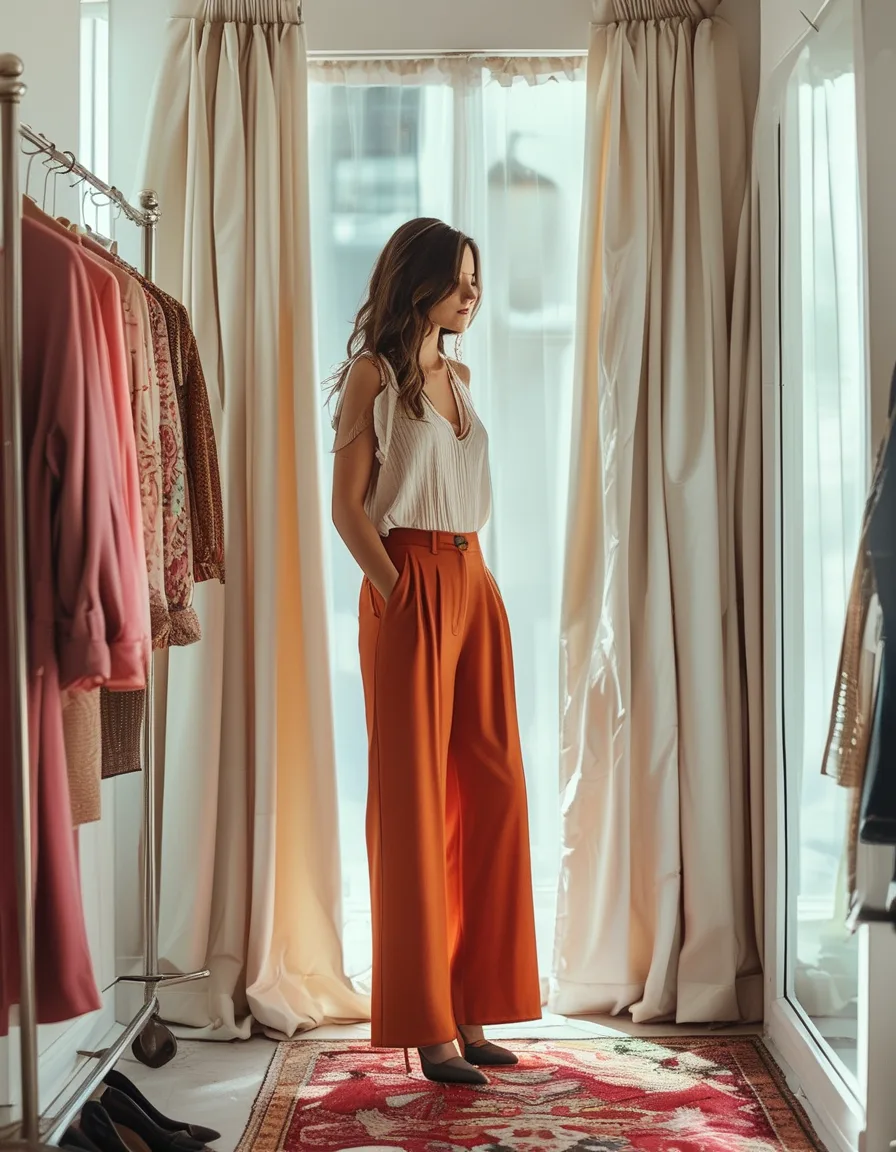 The Actual Rule Connecting Wide-Leg Pant Length to Shoe Heel Height